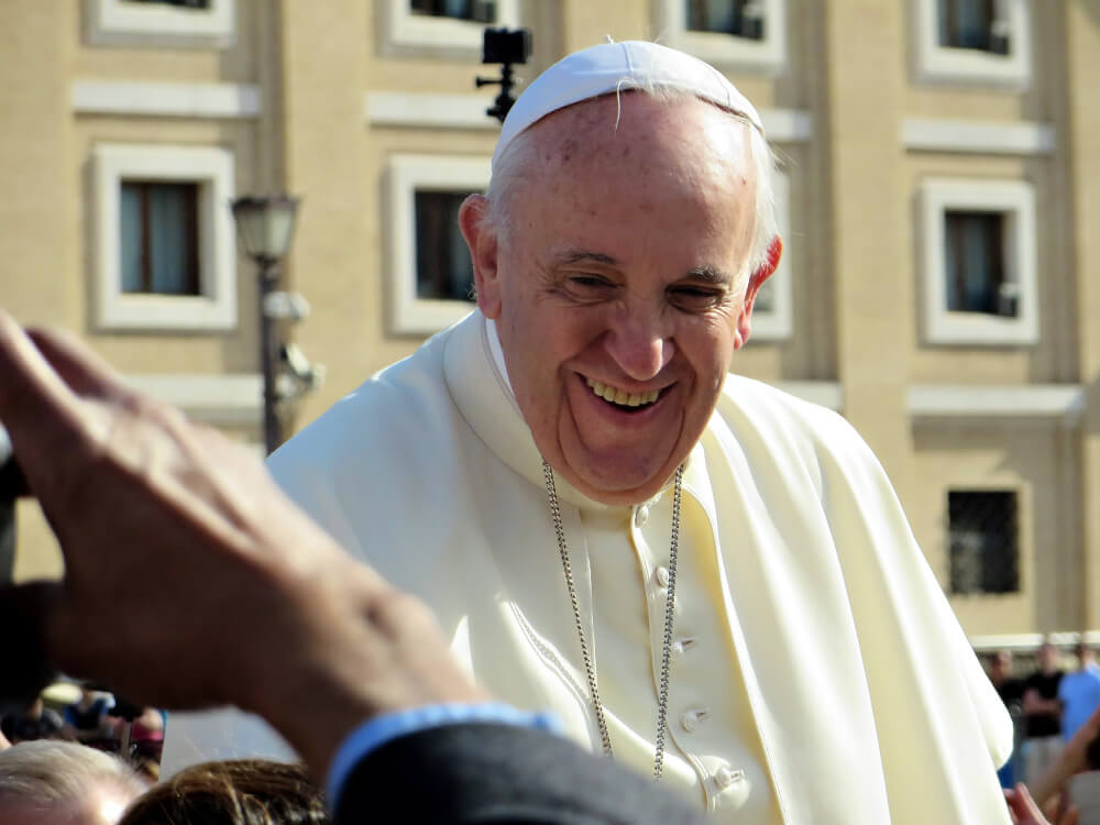 Pope Francis smiling