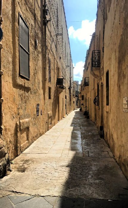 A street in Rabat, Malta.