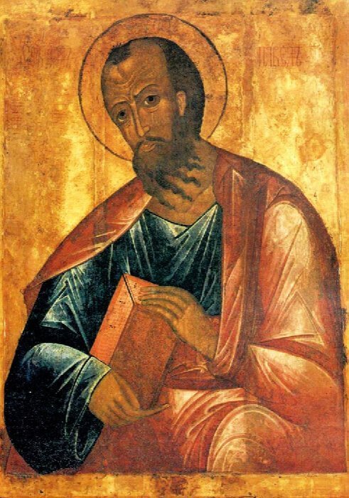 A Russian icon of Saint Paul.